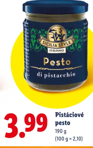 Italiamo pistáciové pesto Sicilia Style
