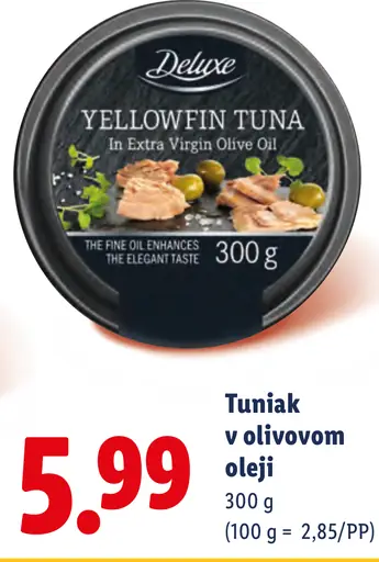 Deluxe tuniak v olivovom oleji