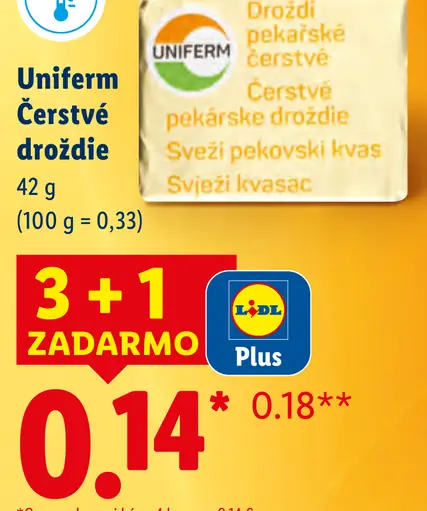 Uniferm Čerstvé droždie