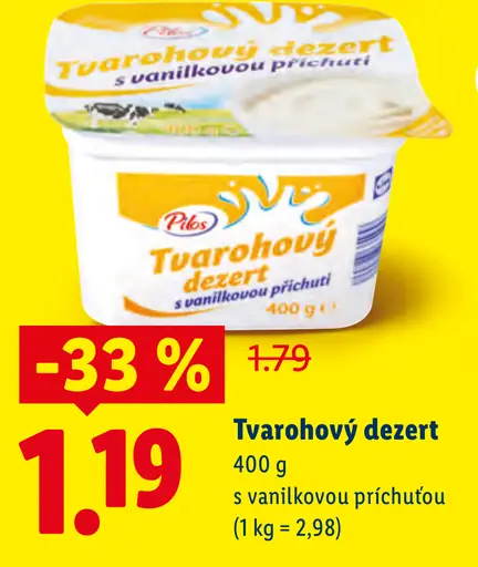 Pilos Tvarohový dezert s vanilkovou príchuťou