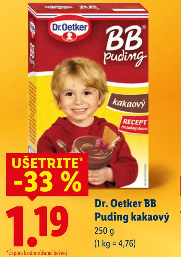 Dr. Oetker BB puding kakaový