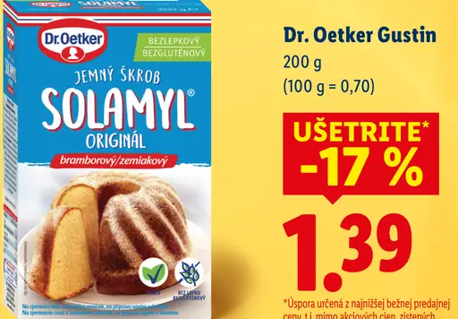 Dr. Oetker Gustin kukuričný škrob