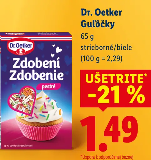 Dr. Oetker Guľôčky strieborné a biele