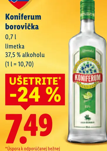 Koniferum borovička limetka