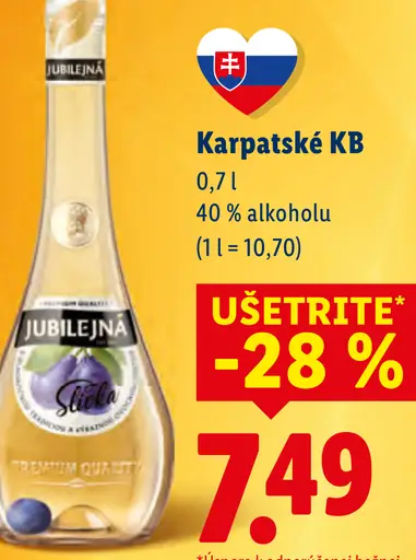 Jubilejná hruška/slivka liehovina