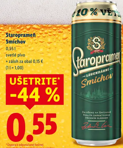 Staropramen Smichov plechovka