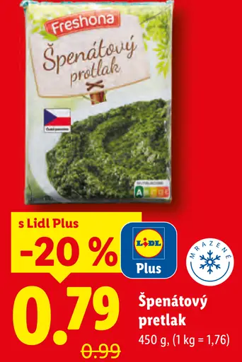 Freshona Špenátový pretlak