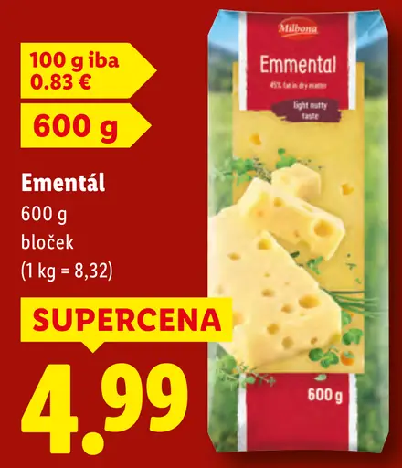 Milbona Ementál syr blok