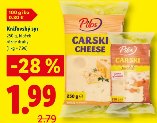 Pilos Kráľovský syr Carski cheese