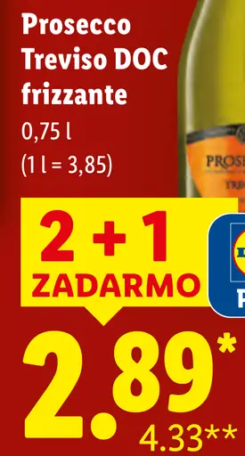 Prosecco Treviso DOC frizzante šumivé víno