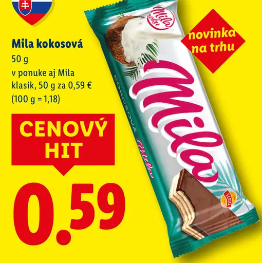 Mila kokosová oblátka