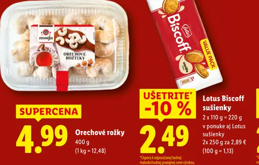 Lotus Biscoff karamelové sušienky