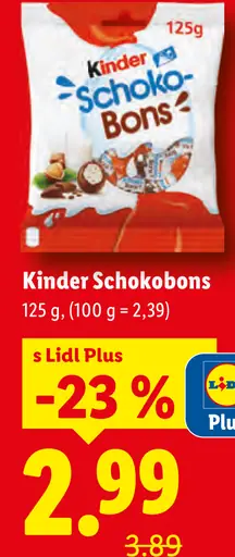 Kinder Schokobons White čokoládové bonbóny