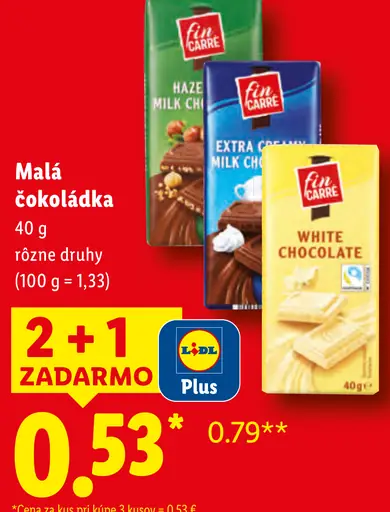 Fin Carré malá čokoláda