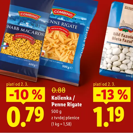 Combino penne rigate z tvrdej pšenice