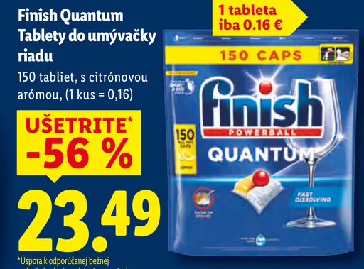 Finish Quantum Lemon tablety do umývačky riadu