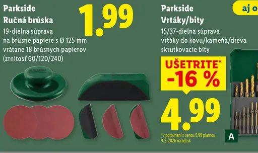 Parkside Ručná brúska