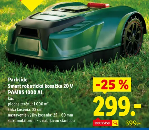 Parkside smart robotická kosačka 20 V PAMRS 1000 A1