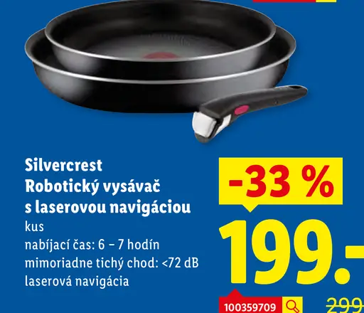 Silvercrest robotický vysávač s laserovou navigáciou