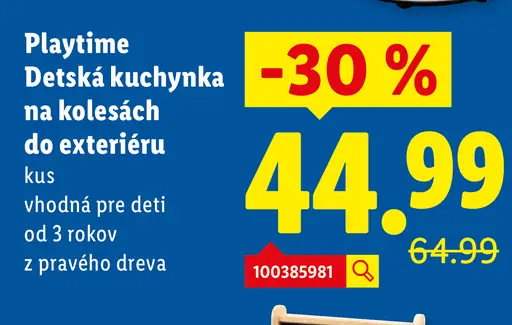 Playtive detská kuchynka na kolesách do exteriéru