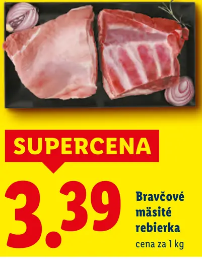 Bravčové mäsite rebierka