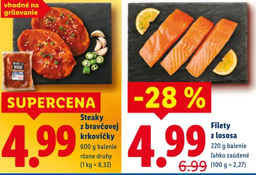 Steaky z bravčovej krkovičky