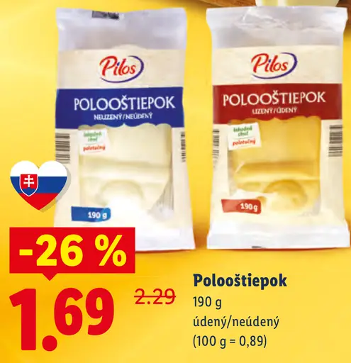 Pilos Pološtiepok údený/neúdený