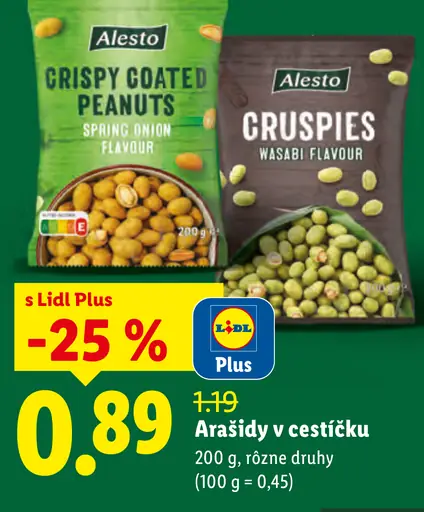 Alesto Arašidy v cestíčku