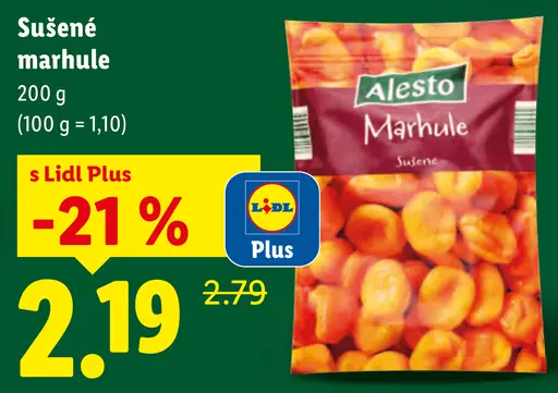 Alesto Sušené marhule