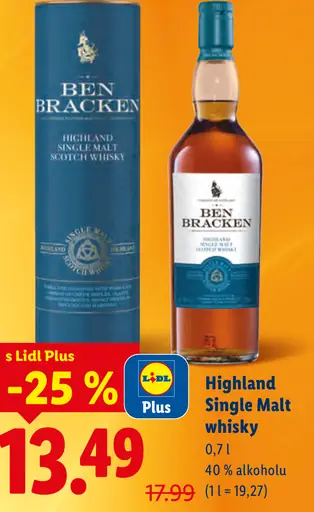 Ben Bracken Highland Single Malt whisky