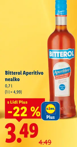 Bitterol Aperitivo nealko aperitív