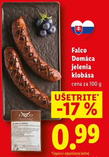 Falco Domáca jelenia klobása