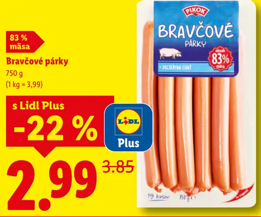 Pikok Bravčové párky