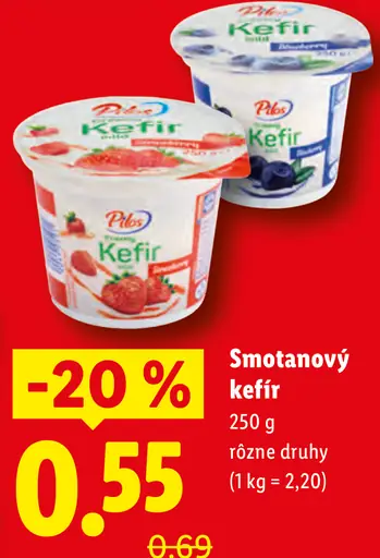 Pilos smotanový kefír rôzne druhy