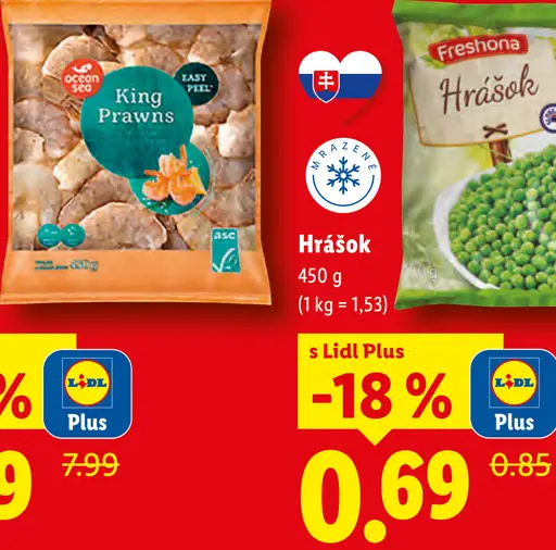 Freshona hrášok mrazený