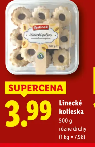 Linecké kolieska rôzne druhy