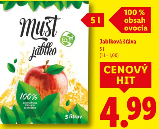 Fruta Must jablková šťava