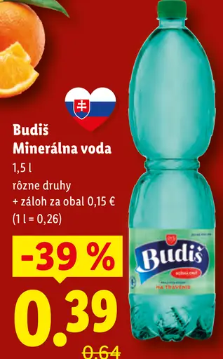 Budiš minerálna voda
