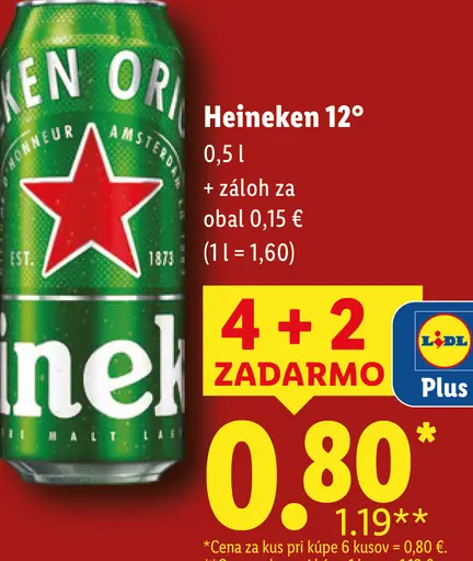 Heineken 12° plechovka
