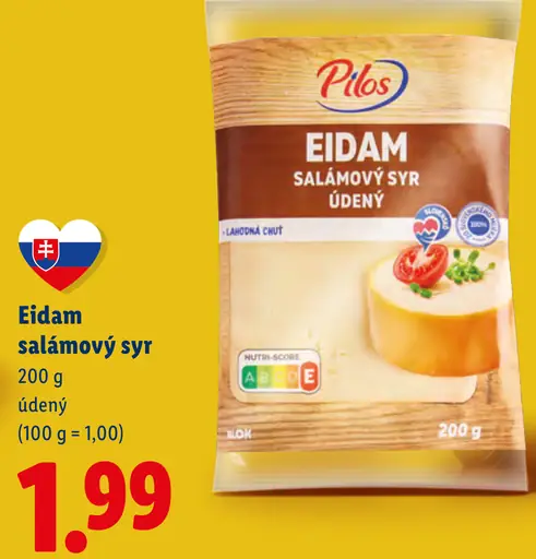 Pilos Eidam salámový syr údený