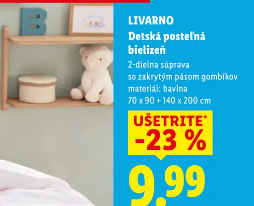 Livarno detská posteľná bielizeň, 2-dielna súprava