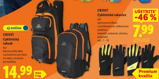 Crivit Cyklistické rukavice