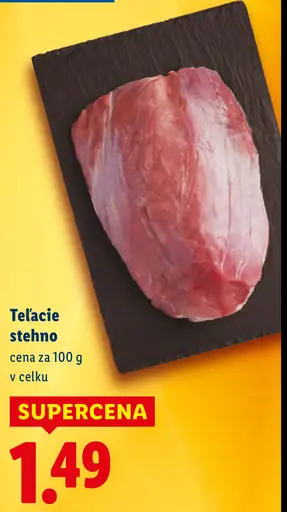 Teľacie stehno vcelku