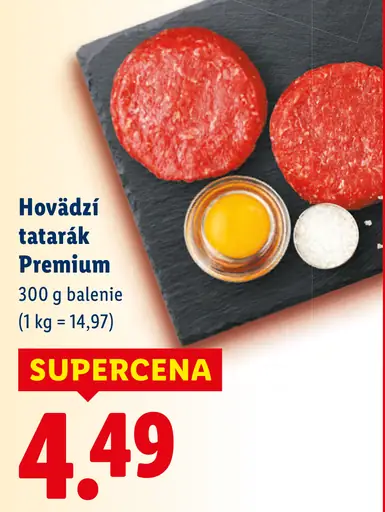 Hovädzí tatarák Premium