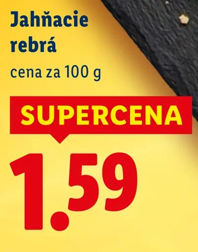 Lidl jahňacie rebrá