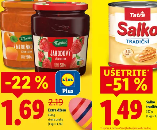 Tatra Salko sladené kondenzované mlieko