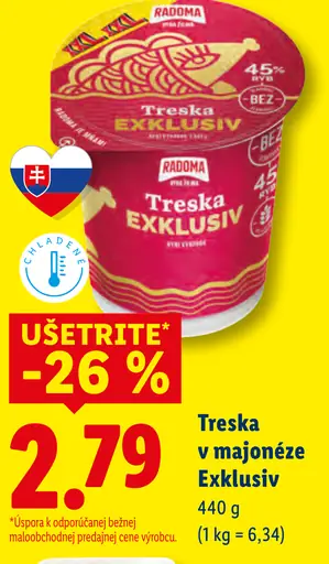 Radoma Treska v majonéze Exkluziv