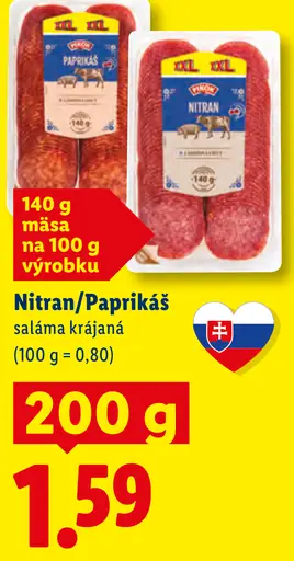 Dulano Paprikáš saláma krájaná