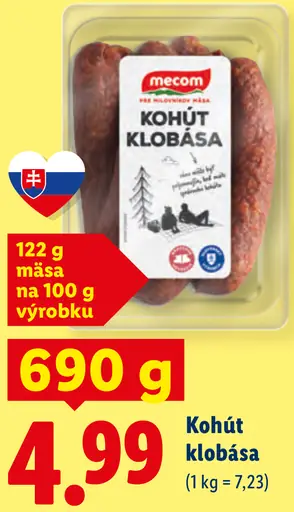 Mecom Kohút klobása