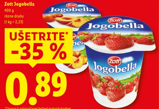 Zott Jogobella jogurt rôzne druhy